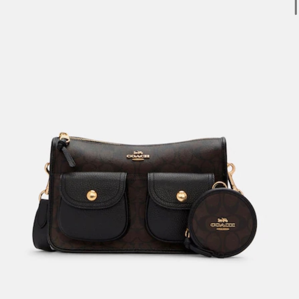 COACH Pennie Crossbody With Coin Case In Signature Canvas